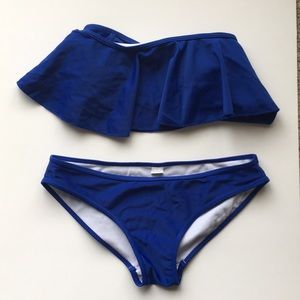Cobalt blue bathing suit